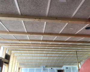 Isolation thermique d'un grand plafond réalisée par Ecoplatrerie à Colmar