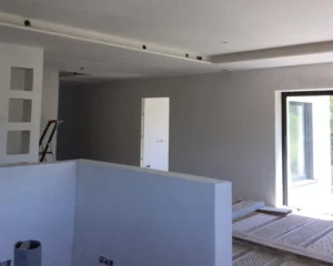 Plafond en préparation pour application de plâtre à Colmar