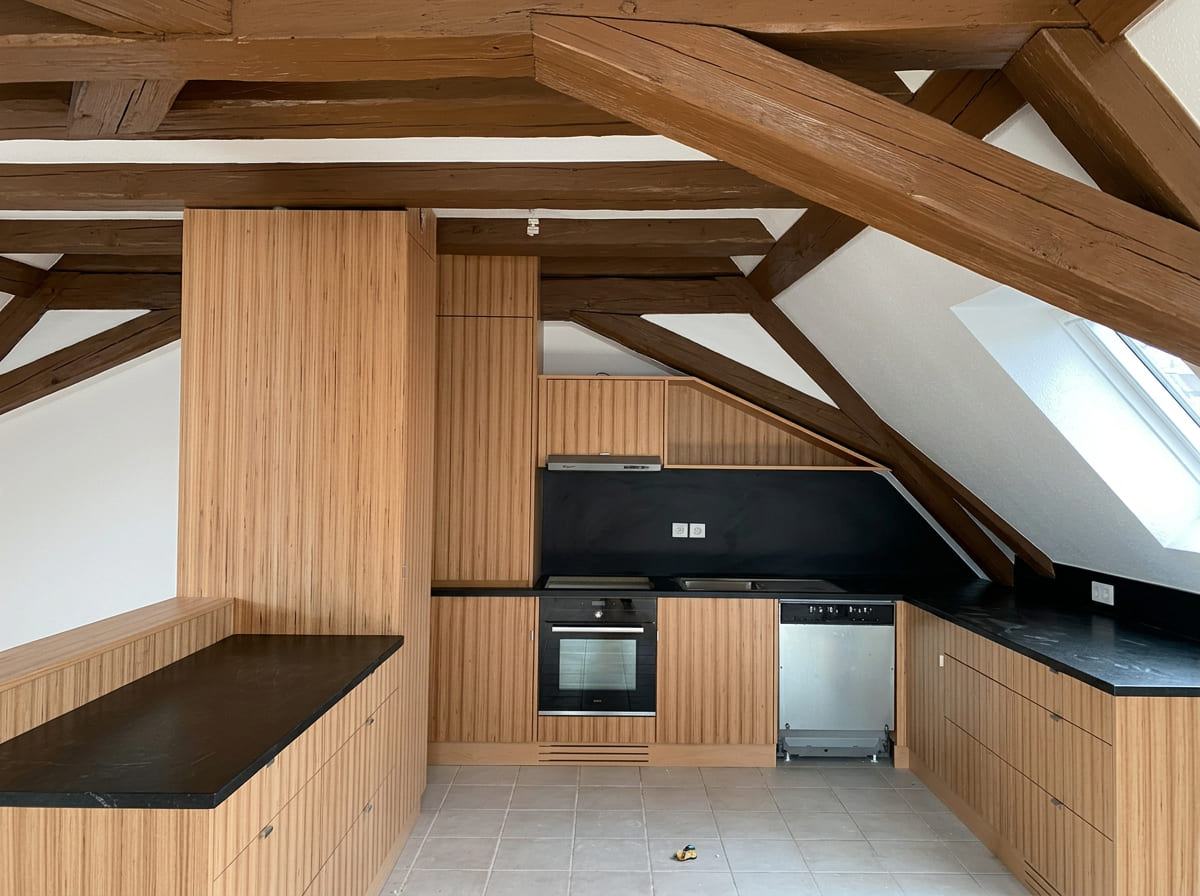 Chantier Ecoplâtrerie plâtrerie isolation peinture rénovation Alsace