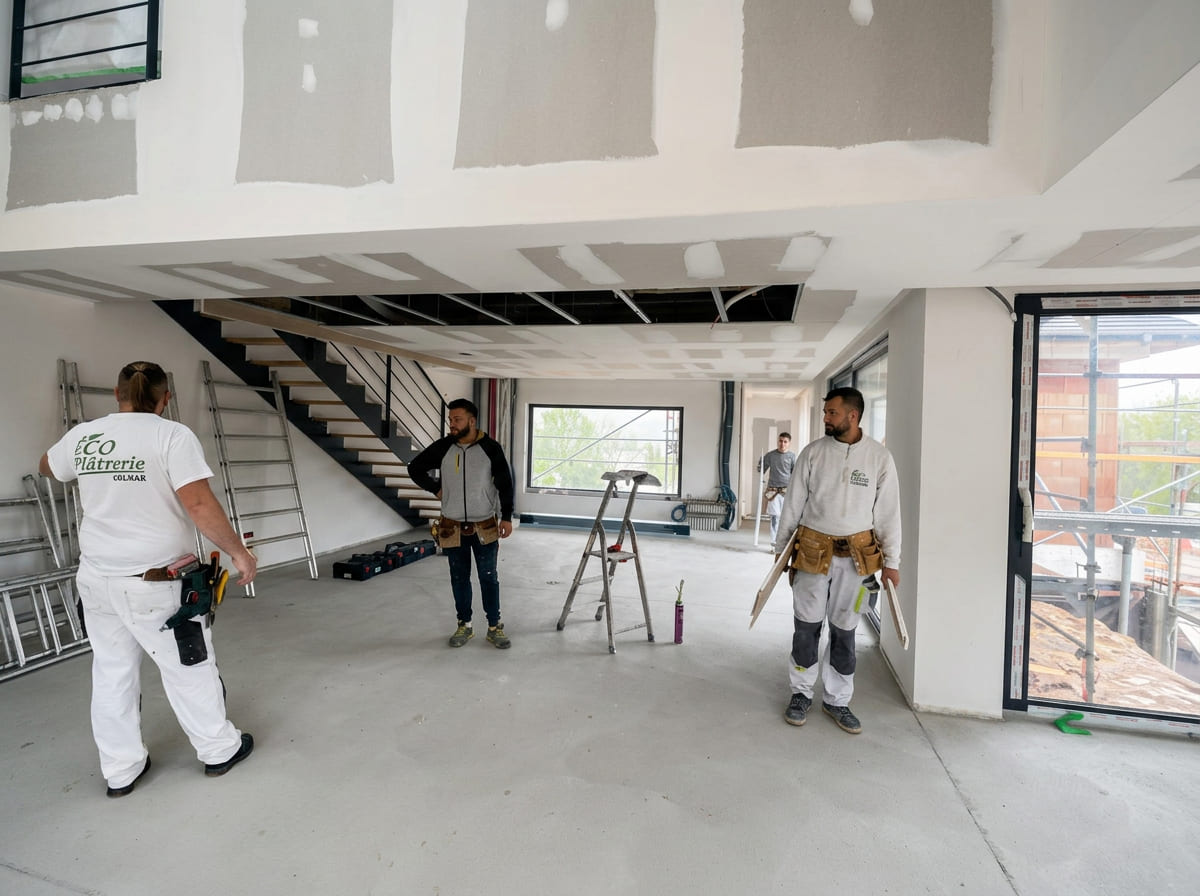 Entreprise Ecoplâtrerie Colmar Haut-Rhin Alsace rénovation plâtrerie peinture isolation